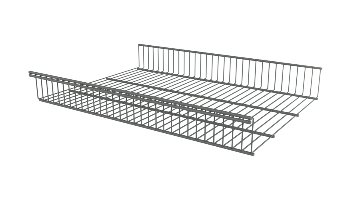 Корзина стационарная 603*440*85 серебристая
